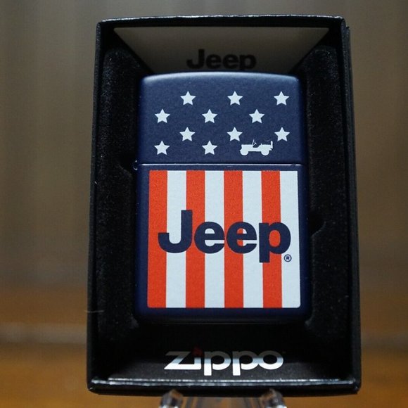 Cool Hard To Find Jeep US Flag Zippo Lighter - Picture 1 of 1
